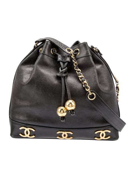 chanel triple cc bucket bag|More.